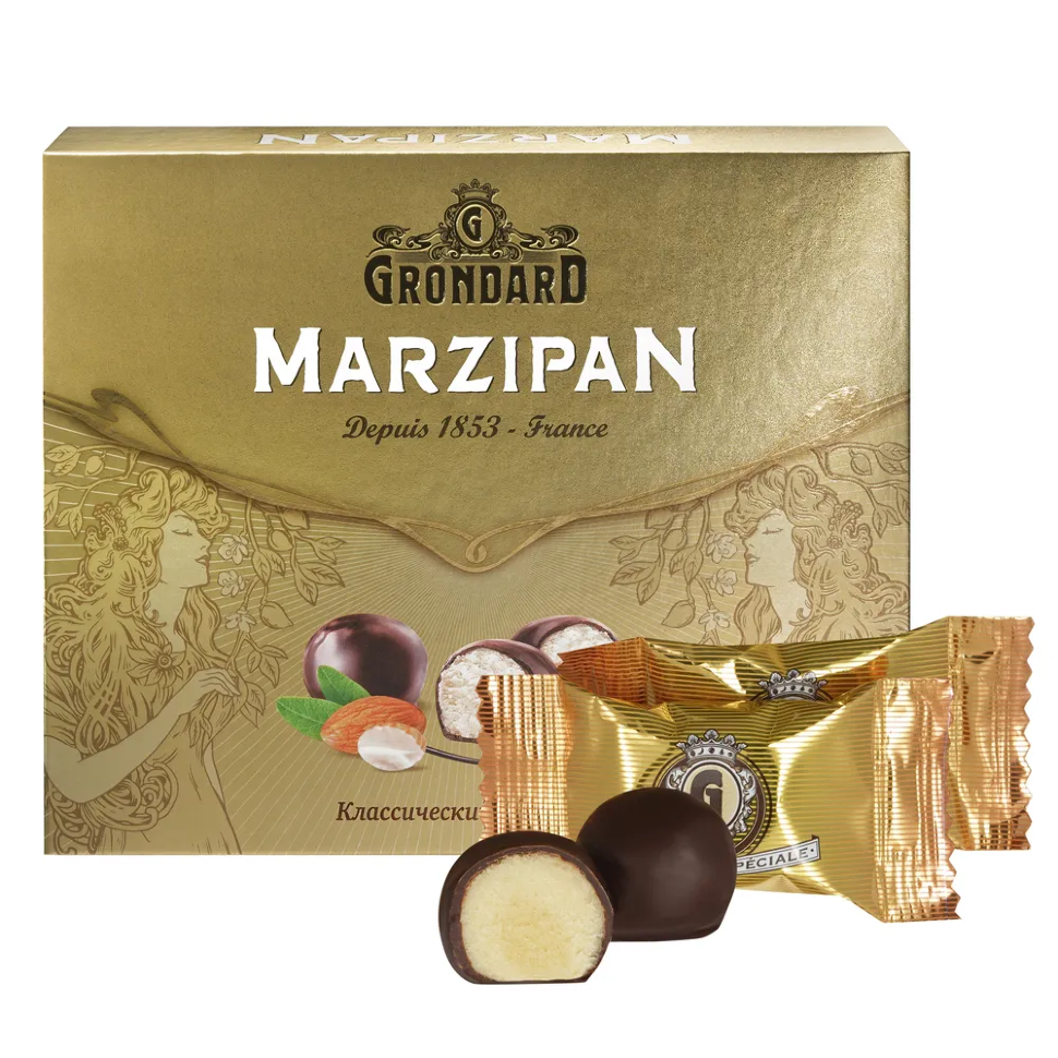  TM Grondard      (10836) Конфеты глазированные Марципановые Классика, 126г    в Сарапуле
